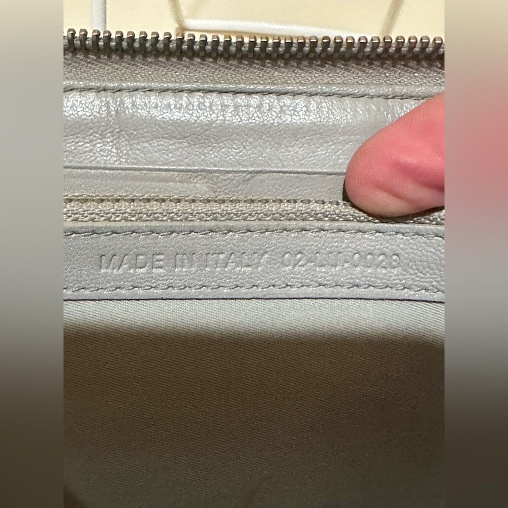Dior Cannage Grey Zip Long Wallet - Picture 11 of 13